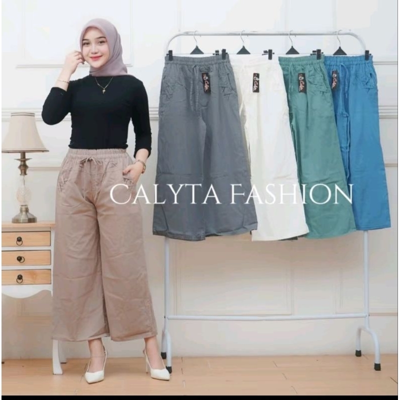 CELANA KULOT TALI WANITA 100RIBU DAPAT 3PCS CELANA KULOT TALI BERBAGAI UTARA JUMBO DAN SETANDAR CELA