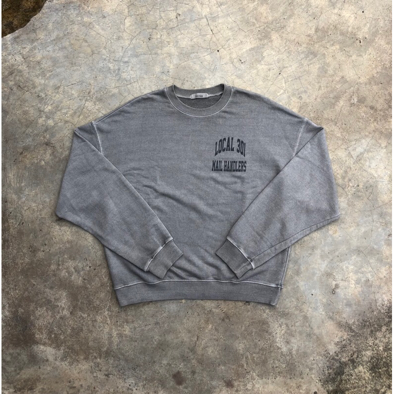 Crewneck Boxy Grey Washed