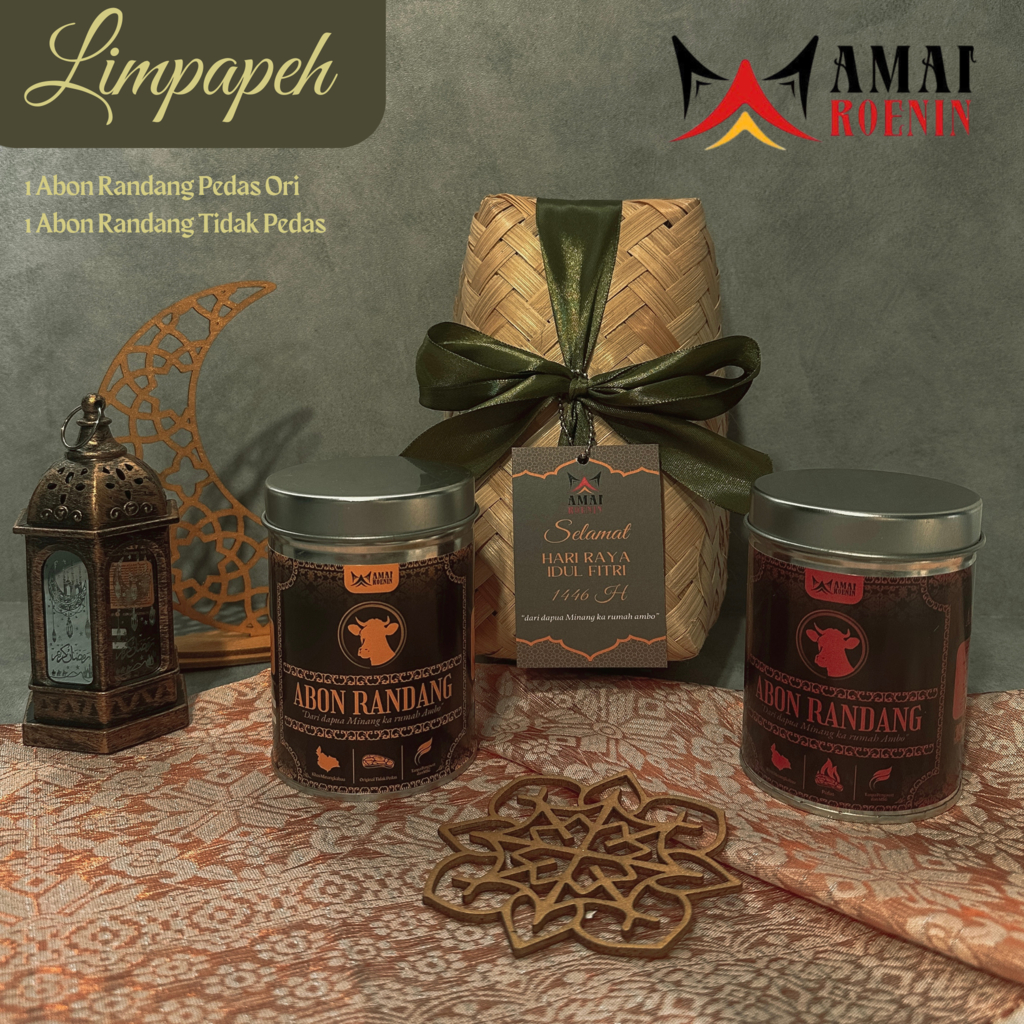

HAMPERS IDUL FITRI & LEBARAN 2025 - Abon Randang by Amai Roenin EARLY BIRD