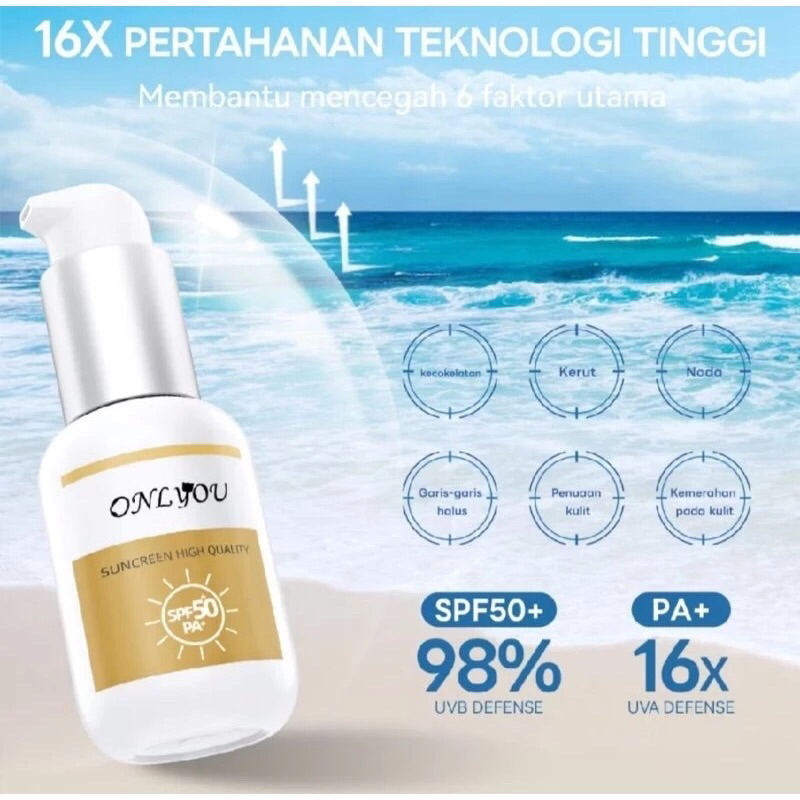 BANDA ACEH - ONLYOU Sunscreen Cream SPF50+ tabir surya skincare