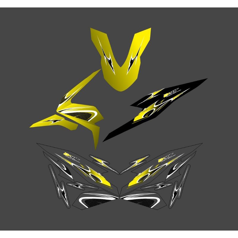 STRIPING TRANSPARAN BEAT DELUXE 2020 MOTIF VIETNAM STYLE