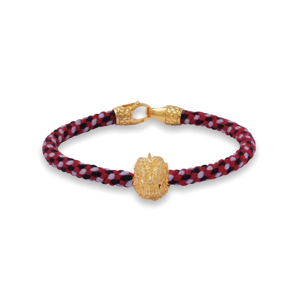 [Original Gelang Perak 925] Gelang Tridatu Braided Bead Rangda Gold Plated Sunaka Jawelry