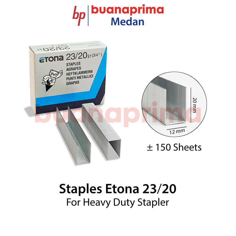 ISI STAPLER ETONA 23/20 Staples Untuk Hekter Jilid Besar Heavy Duty