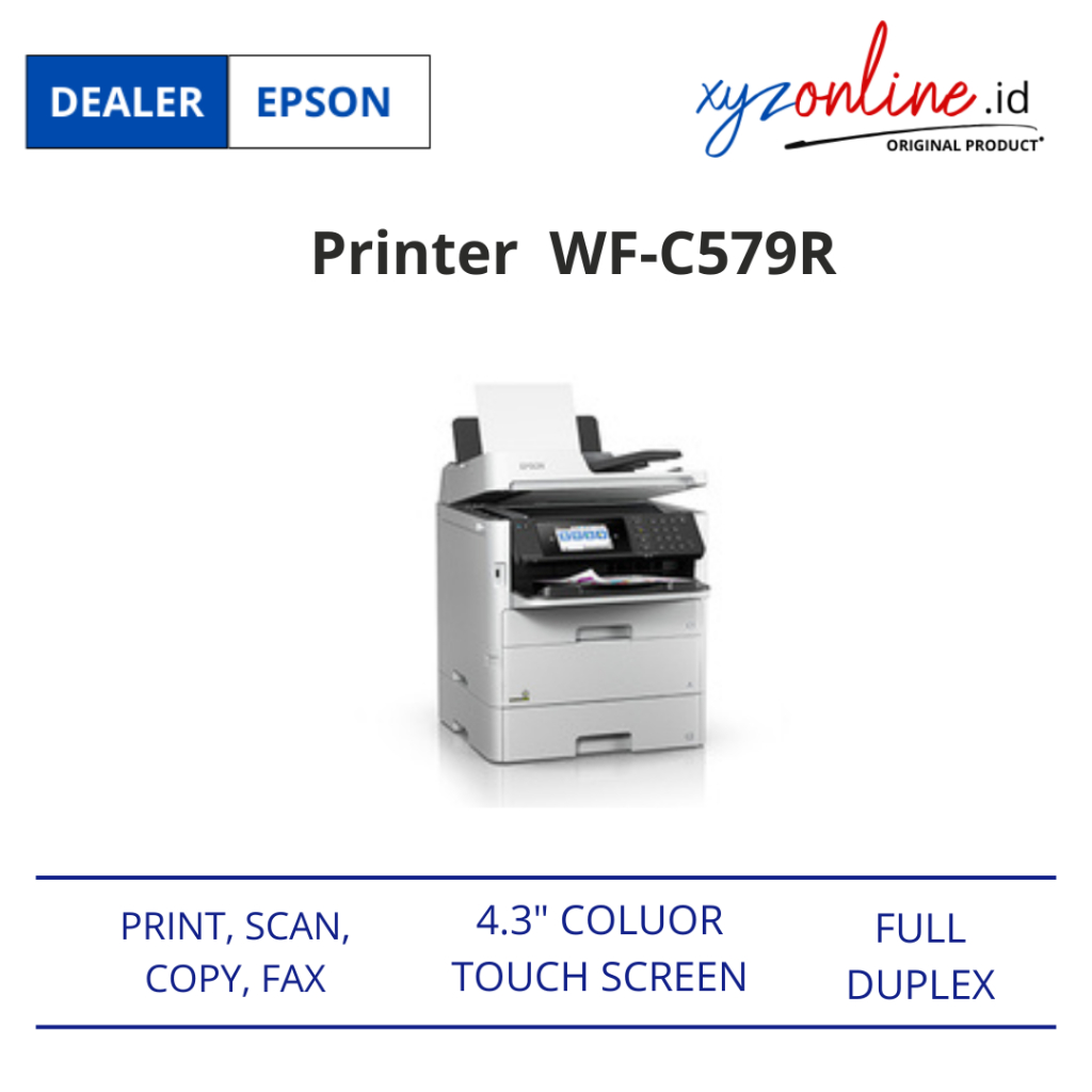 Printer Epson WF C579R ESP Duplex Multifungsi Wifi + Optional Cassette
