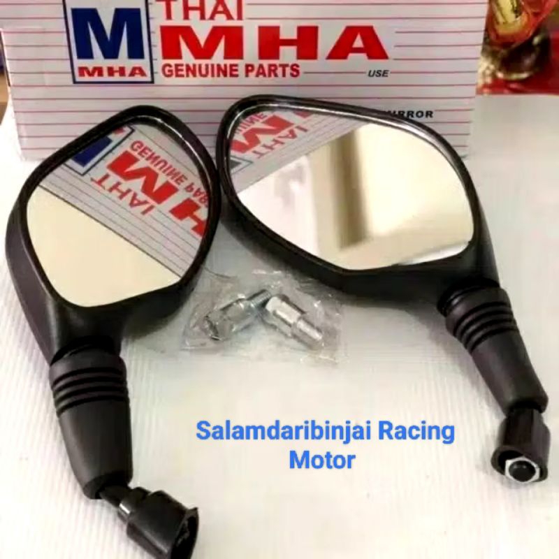 2 PCS ( SEPASANG)SPION CLICK125 HMA THAI UNIVERSAL BUAT SEMUA MOTOR HONDA DAN YM SPION MODEL CLICK U