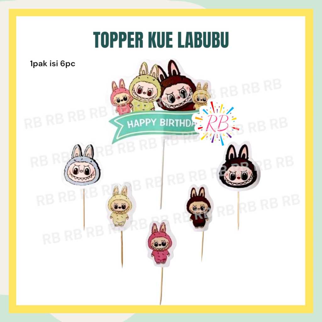 Topper LABUBU / Topper Kue Labubu