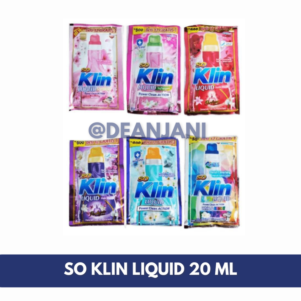 Soklin Liquid Kemasan Rp.500/sachet / Sabun Soklin Cair