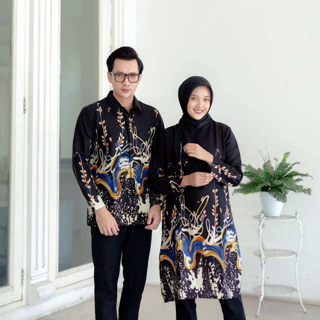 Benang Raja Batik Couple Katun Remekan Bunga
