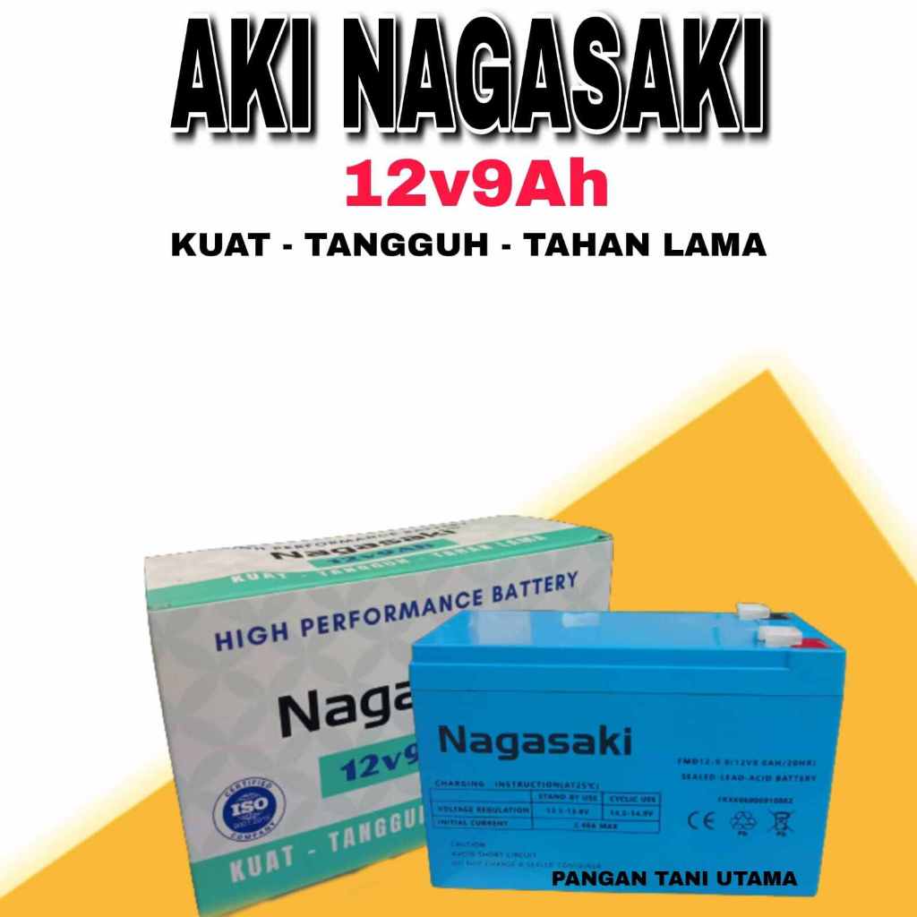 Aki Kering Tangki Elektrik NAGASAKI 12V 9 AH