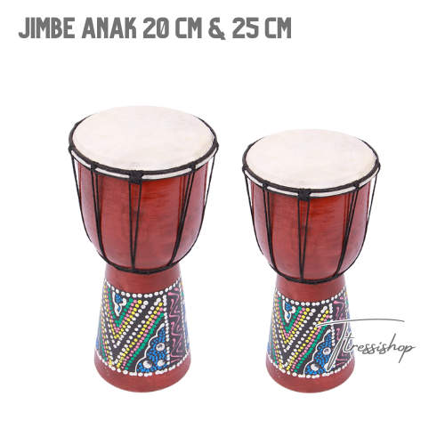 Jimbe Anak Kecil Sedang 20cm 25cm Musik Tabuhan Tradisional Jaranan Pentas Edukasi Kendang Ketimpung