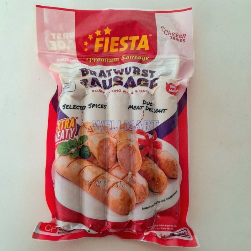 

Fiesta Bratwurst Sausage 300gr Sosis Daging Ayam dan Sapi