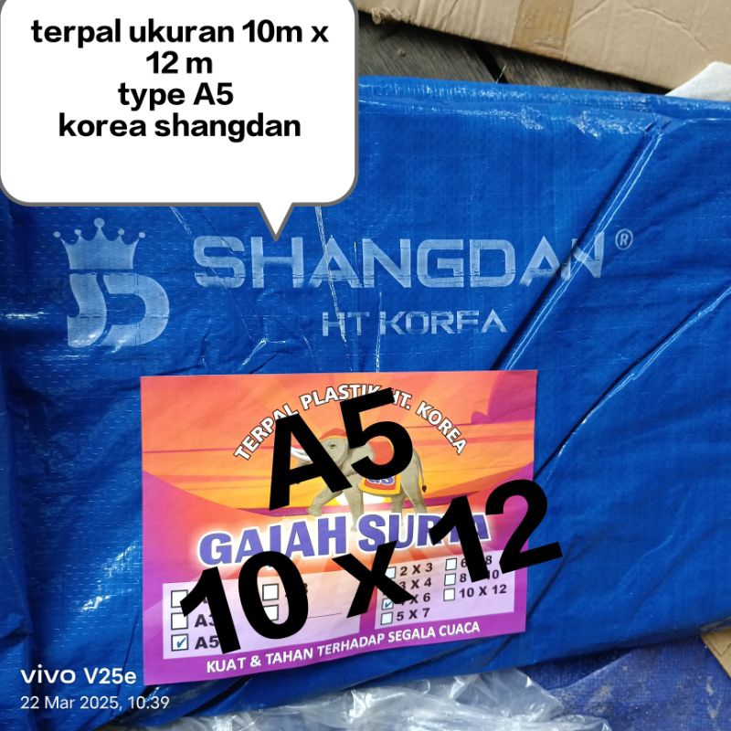 TERPAL UKURAN 10X12 MERK SHANGDAN KOREA type A5