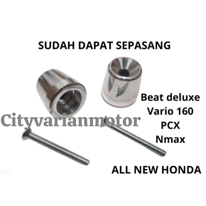 JALU STANG PCX BUBUT VARIO 160 BEAT DELUX GENIO BESI CROOM SEPASANG JALU STANG PCX JALU STANG PCX