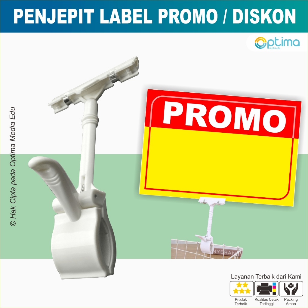 

Tiang Penjepit Kertas Label Promo/diskon/obral