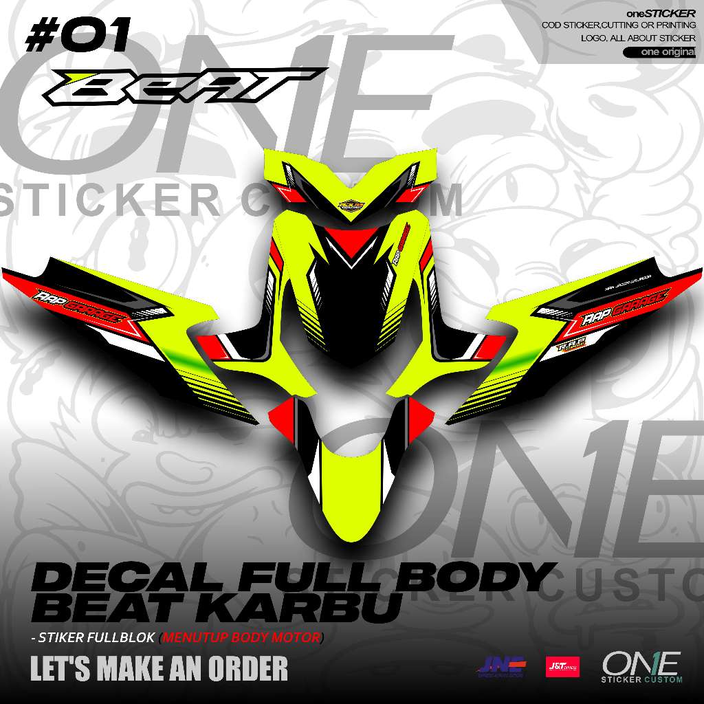 Decal Beat Karbu Full Body - Stiker Decal Beat Karbu.