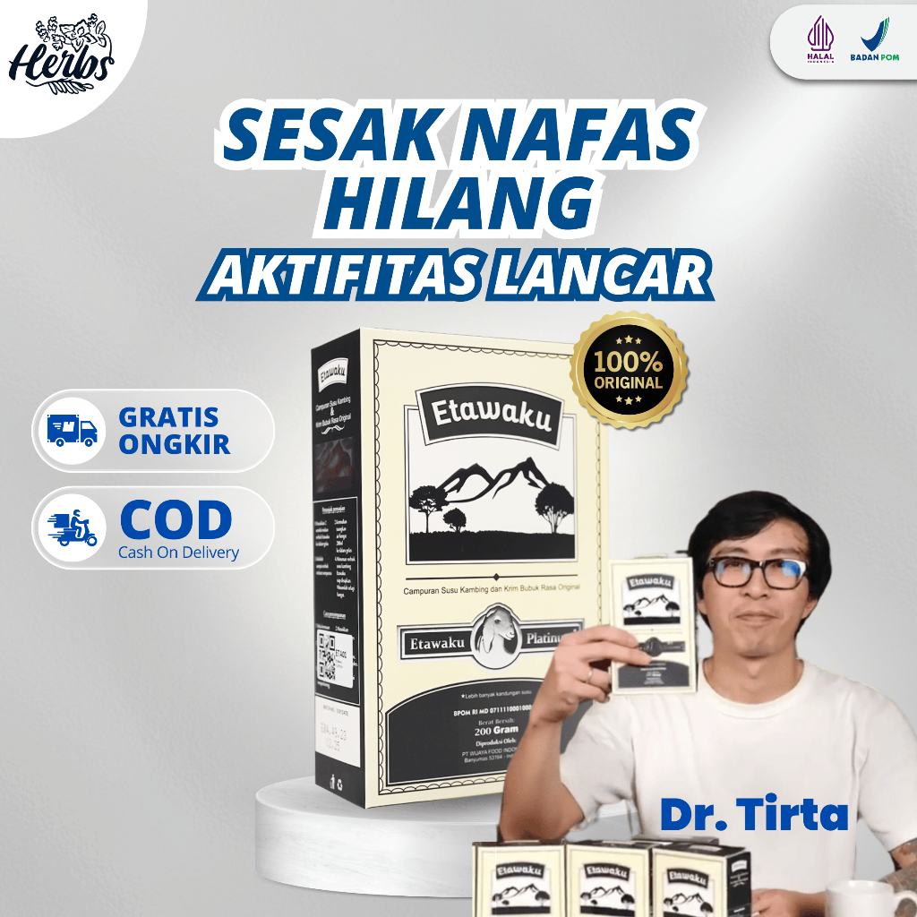 

[Terbaik] ETAWAKU PLATINUM - Susu Kambing Etawa Murni Original Melancarkan Pernafasan Atasi Nyeri Tulang Sendi