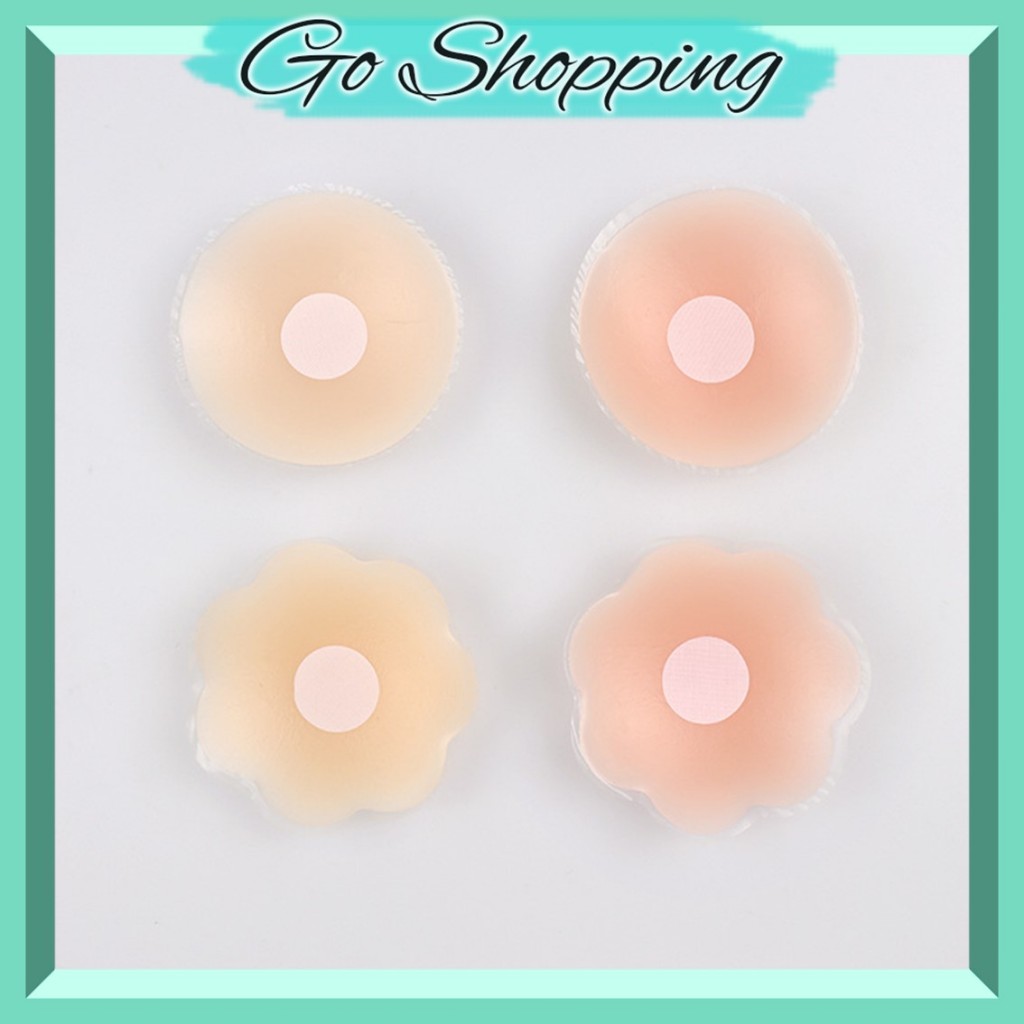 GO Bra Tempel BP1997 Nipple Pad Cover Invisible Silicone Reuseable Penutup Puting Payudara Silicon