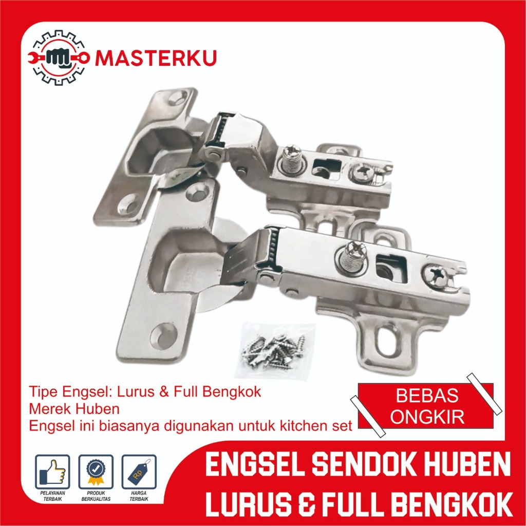 Engsel Huben / Engsel Sendok Huben Lurus / Engsel Huben Bengkok / Engsel Pintu Huben /Engsel Siku L 