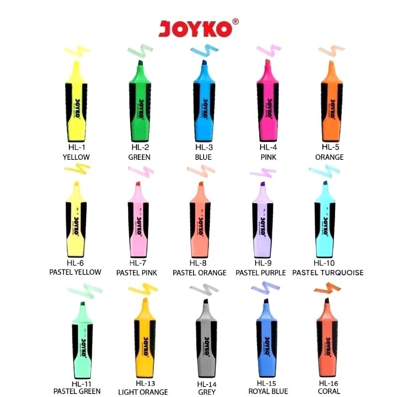 

Joyko Highlighter Penanda Berwarna