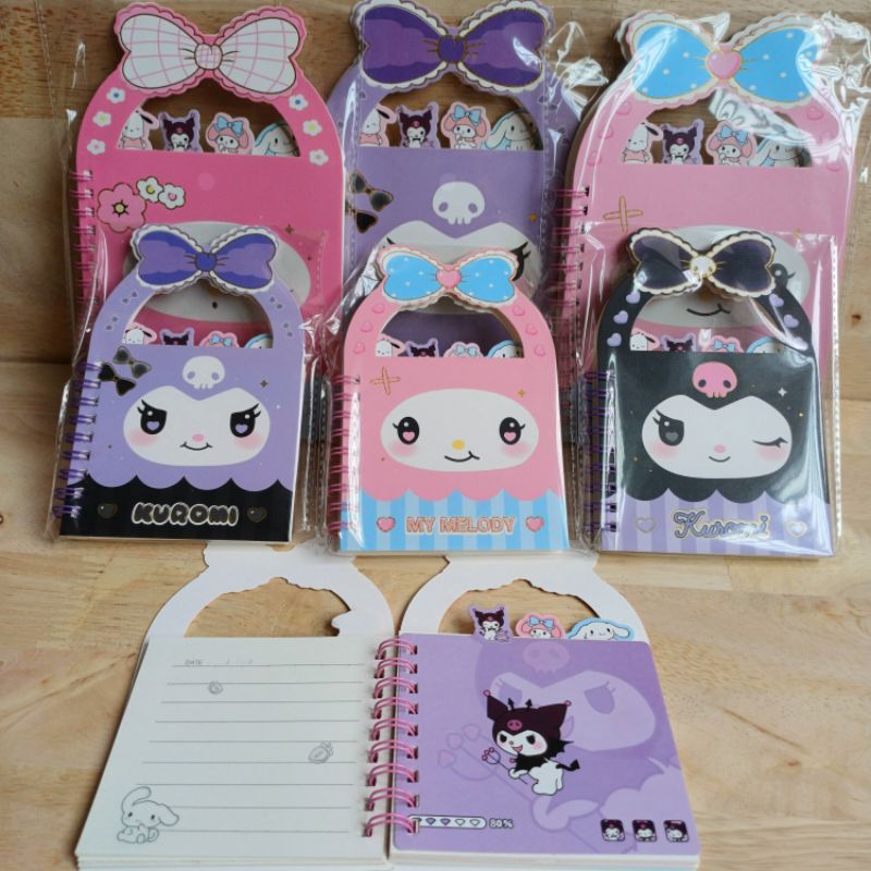 

Note sekat sanrio bentuk tas 2817A KUROMI MY MELODY