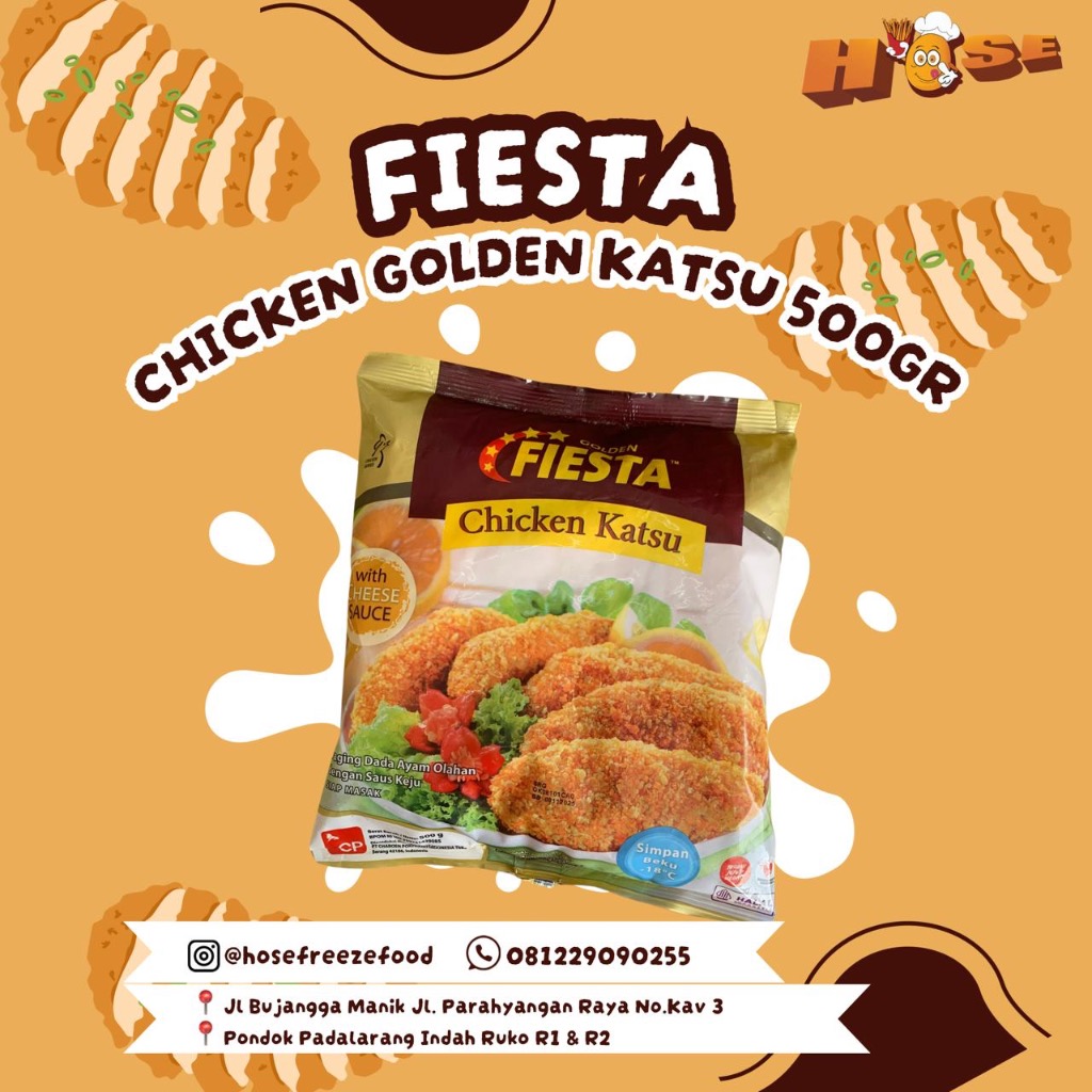 

Fiesta Golden Chicken Katsu With Cheese Sauce 500gr