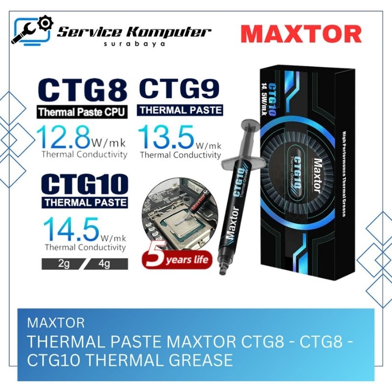 Thermal Paste MAXTOR CTG8D/CTG9/CTG10 Thermal Grease Pasta Processor