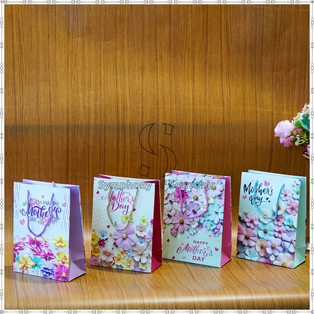 

Paper Bag Happy Mothers Days Gift Bag Tas Hadiah Souvenir Tas Hampers Hari ibu Tipe 1