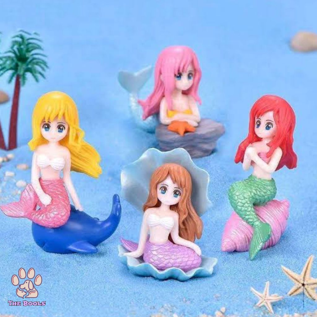 (The Bool's) Miniatur princess Ariel kerang mermaid alice hiasan aquarium hiasan akuarium