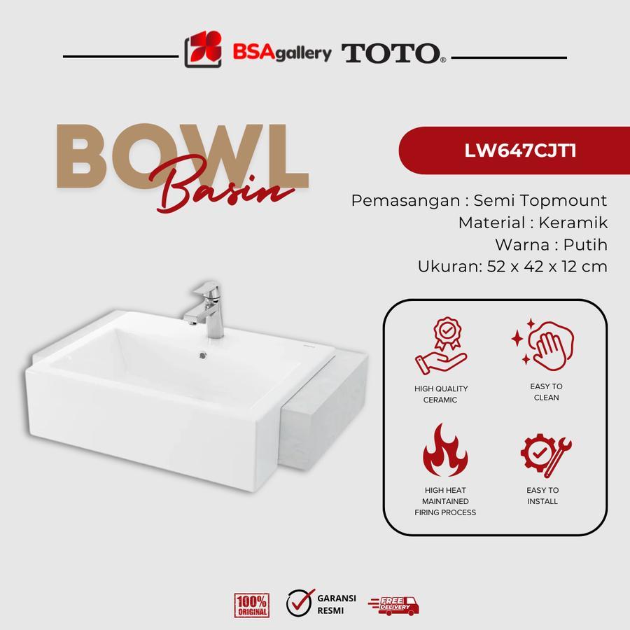 WASTAFEL TOTO LW 647CJT1 / WASTAFEL SET TOTO / WASTAFEL BODY ONLY