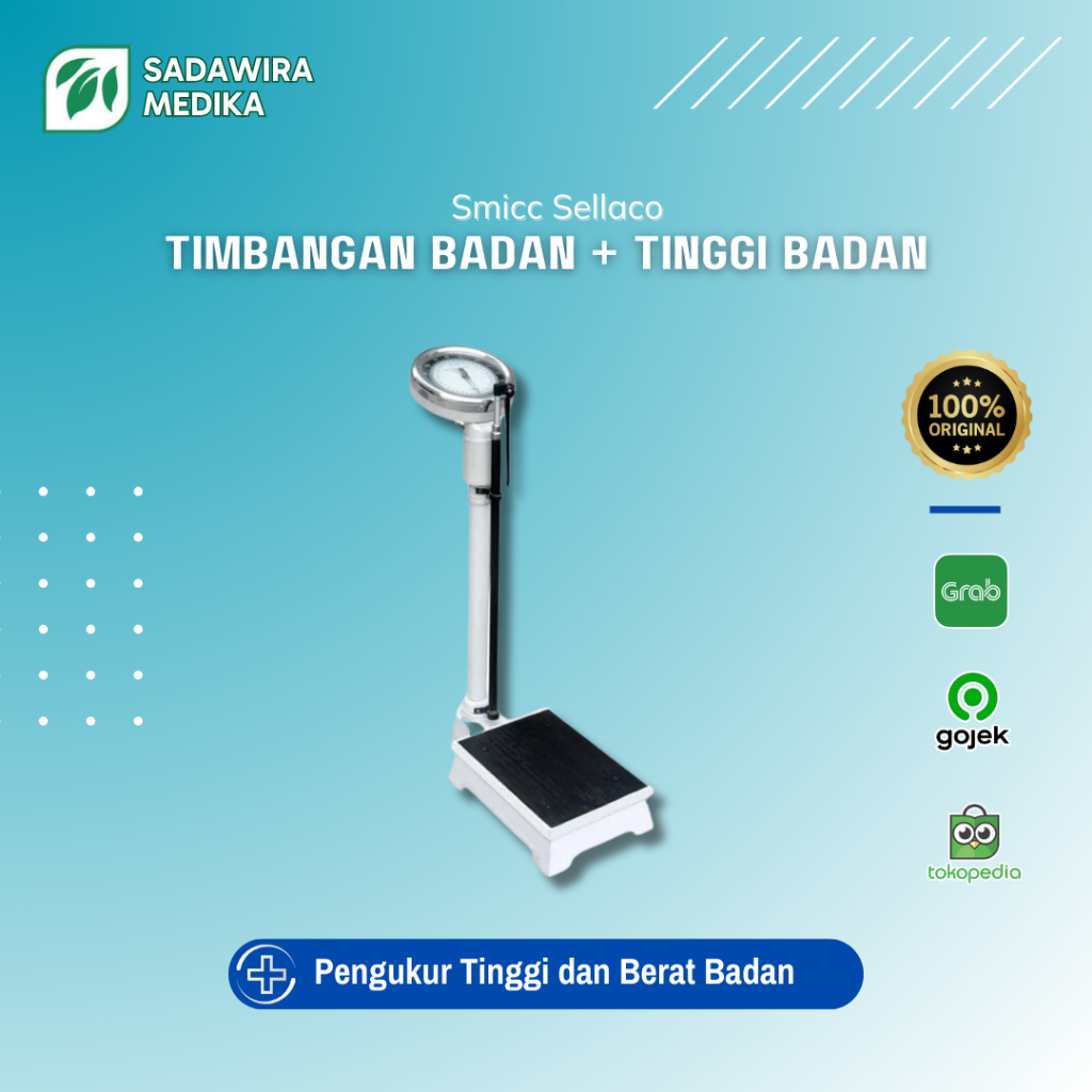 GEA TIMBANGAN BADAN + PENGUKUR TINGGI BADAN