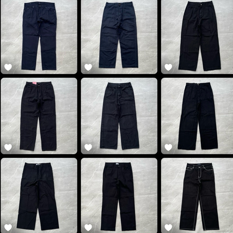 JEANS BAGGY / SLIM FIT / FATIGUE PANTS (SIZE 23-35)