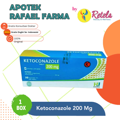 KETOCONAZOLE 200 MG BOX 100 TABLET ORIGINAL