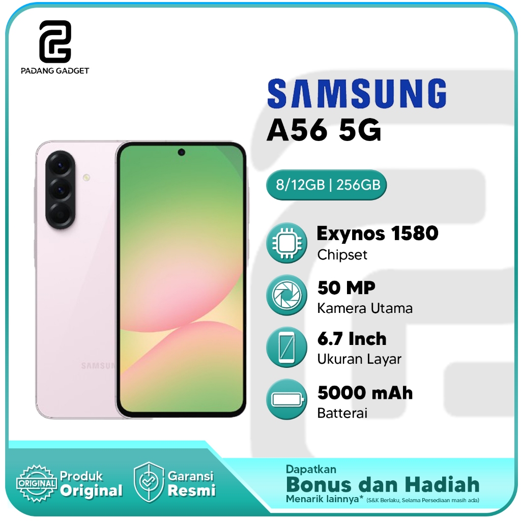 Samsung Galaxy A56 5G 8/256GB | 12/256GB Hp Andorid Smartphone Terbaru Original Garansi Resmi