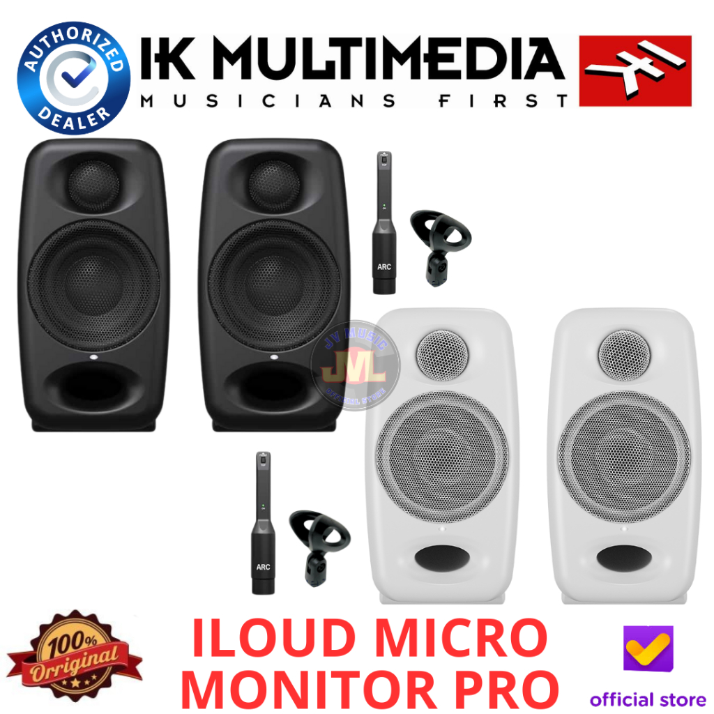 IK Multimedia iLoud Micro Monitor Pro Powered Studio Monitor Speaker Pair