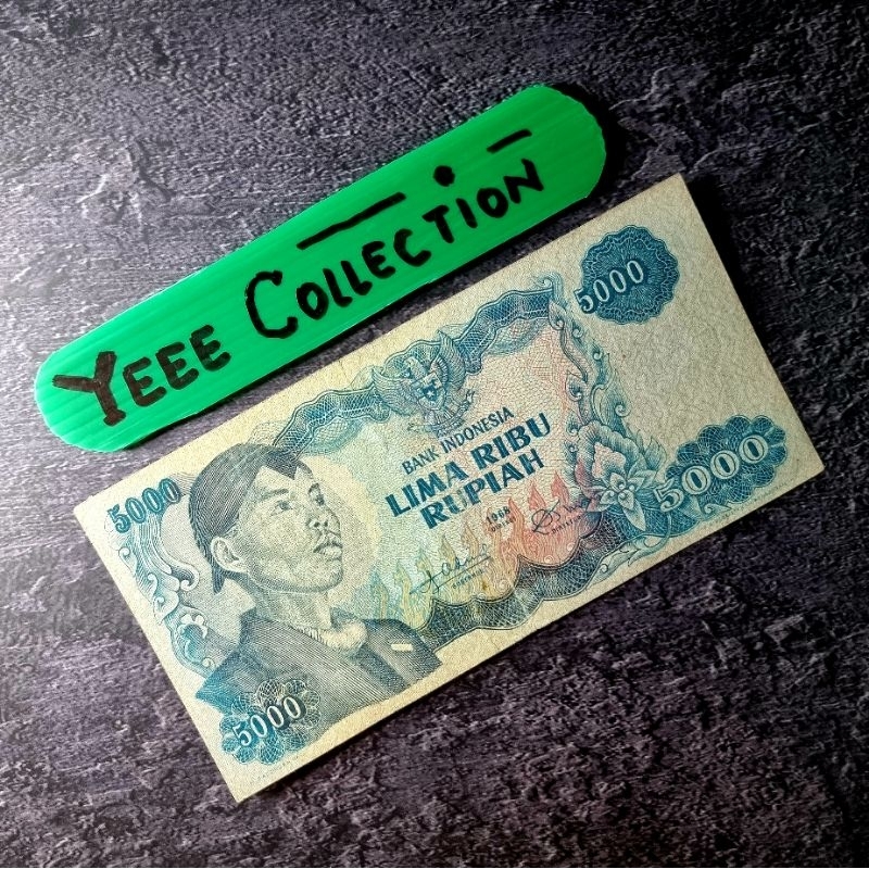 Uang Kertas Kuno Sudirman 5000 Rupiah Tahun 1968 - DG 899433
