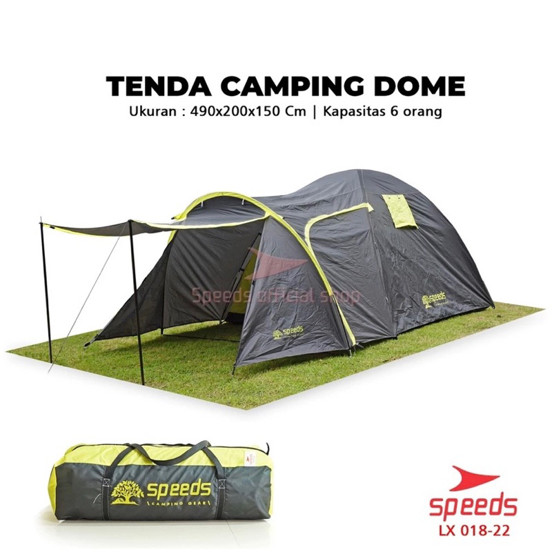SPEEDS tenda camping jumbo || tenda camping speeds kapasitas 4-5 orang