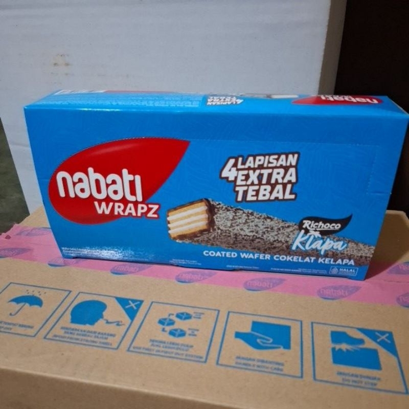 

nabati wrapz coklat kelapa 192gr. 1 kotak isi 12 bungkus