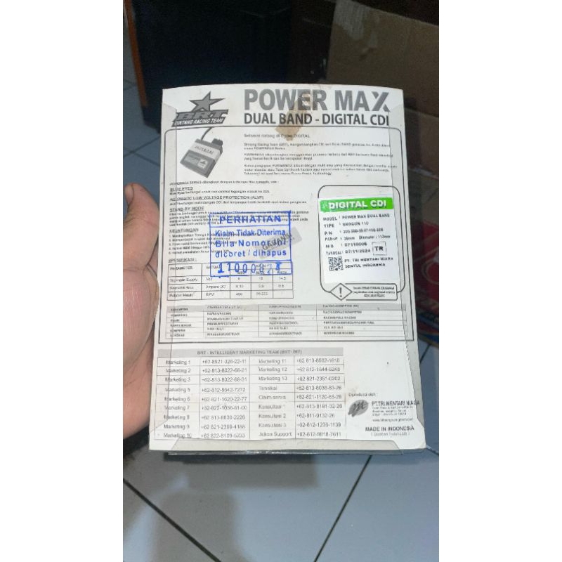 CDI BRT DUAL BAND SHOGUN 110 / KEBO. type. TR