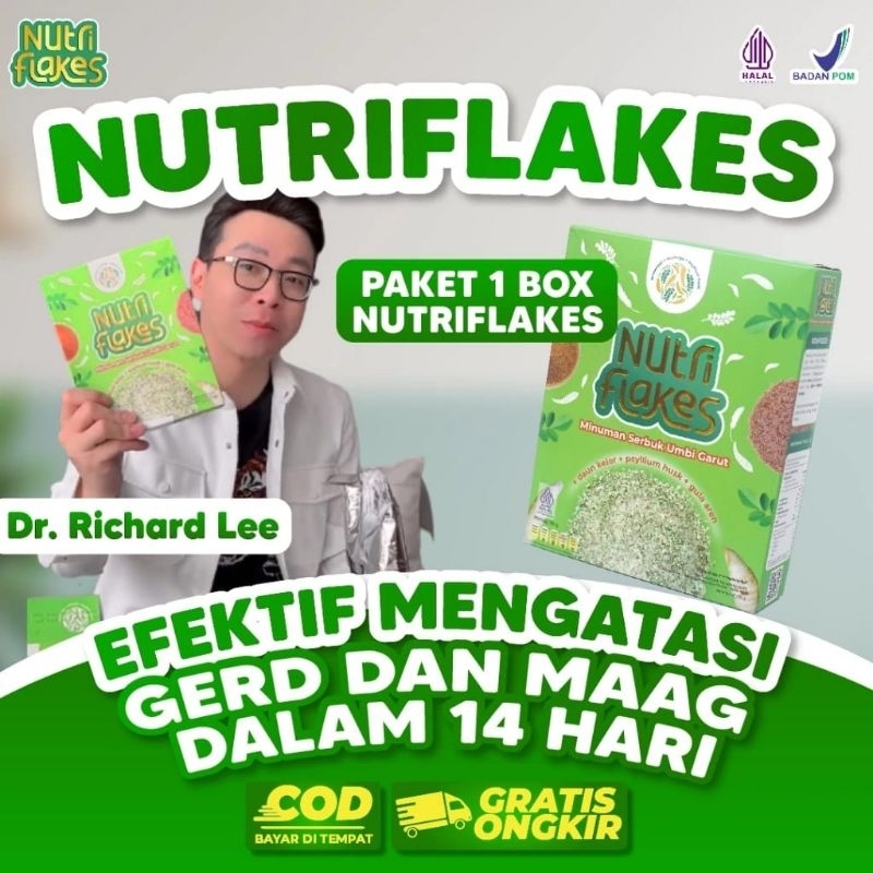 

Promo 1 Box Nutri Flakes Sereal Umbi Garut - Nutriflakes Ampuh Mengatasi Asam Lambung Gerd Maag