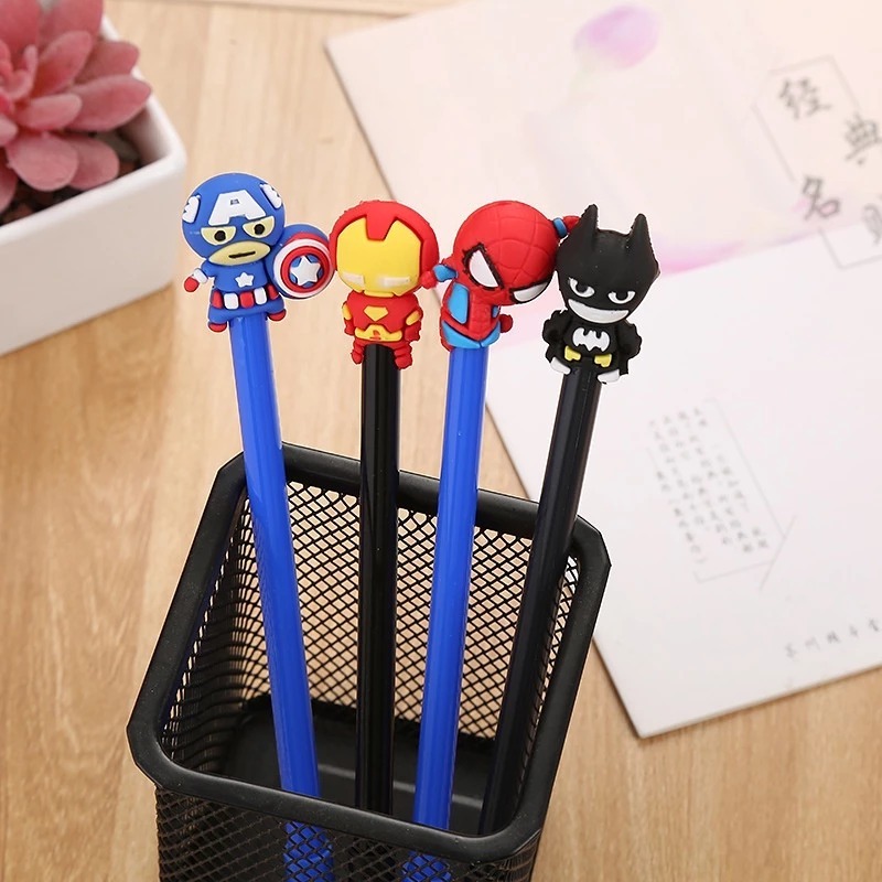 

MINIMOO_Paket 4 Pena batman, spiderman, captain america, Ironman | writing pen cute lucu