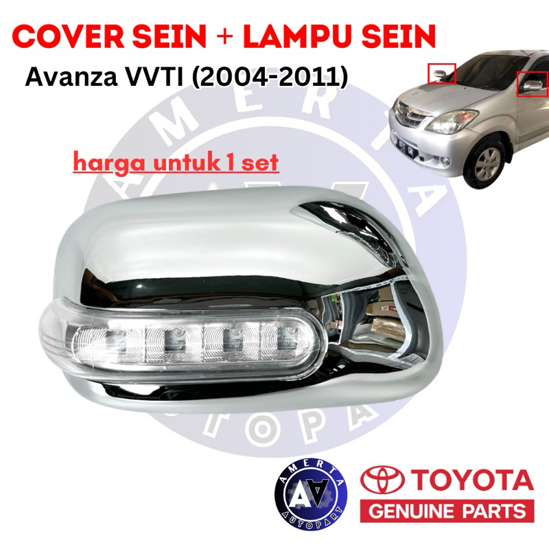 Cover Spion Avanza VVTI 2004-2011 (Cover+Lampu Sein) HARGA 1 SET