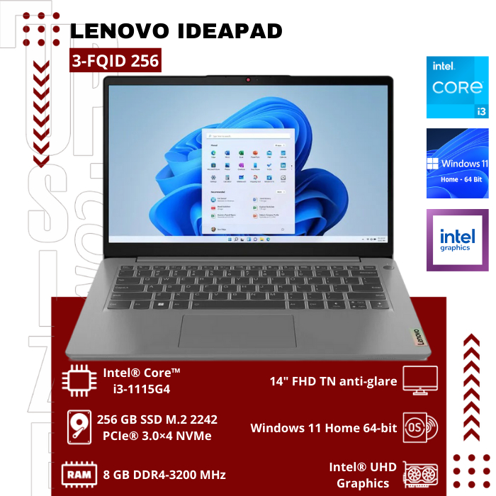 Lenovo IdeaPad 3-FQID 256 Intel® Core™ i3-1115G4