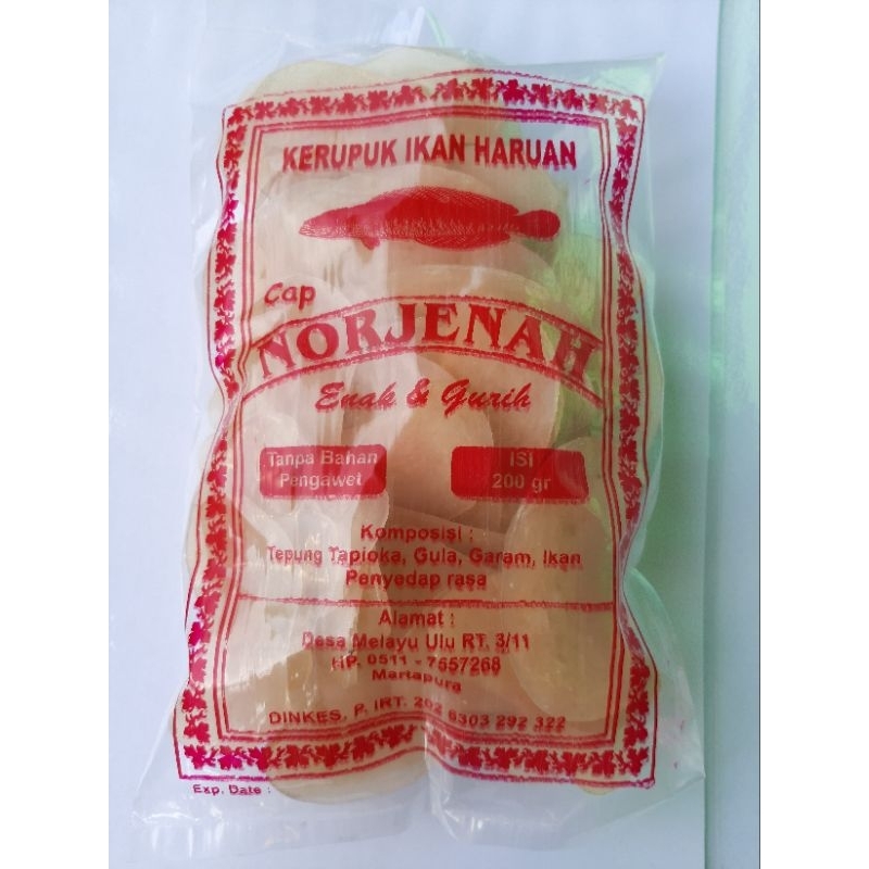 

kerupuk ikan gabus/iwak haruan 200gr