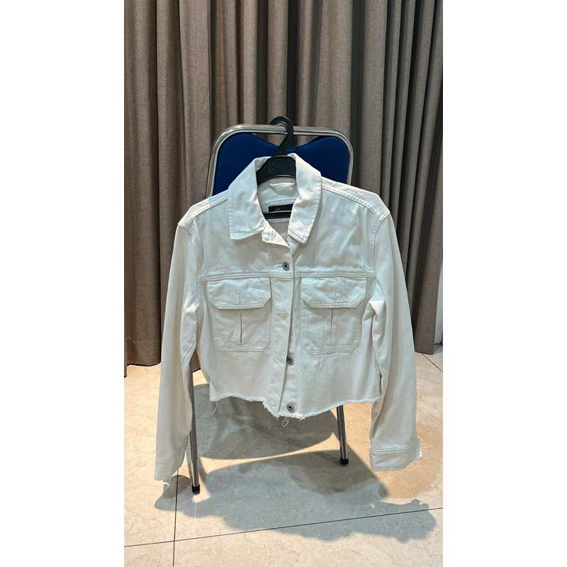 [PRELOVED] Jacket White Jeans MARK&SPENCER