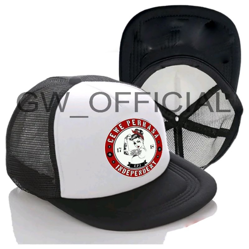 Topi Snapback Jaring CEWEK PERKASA INDEPENDENT / topi Vespa extreme / topi vespa classic Piaggio / t