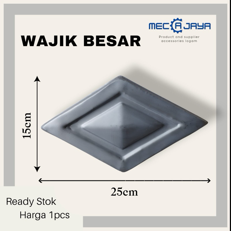 Wajik/tamara besar ornamen pagar besi dan teralis | ornamen pagar