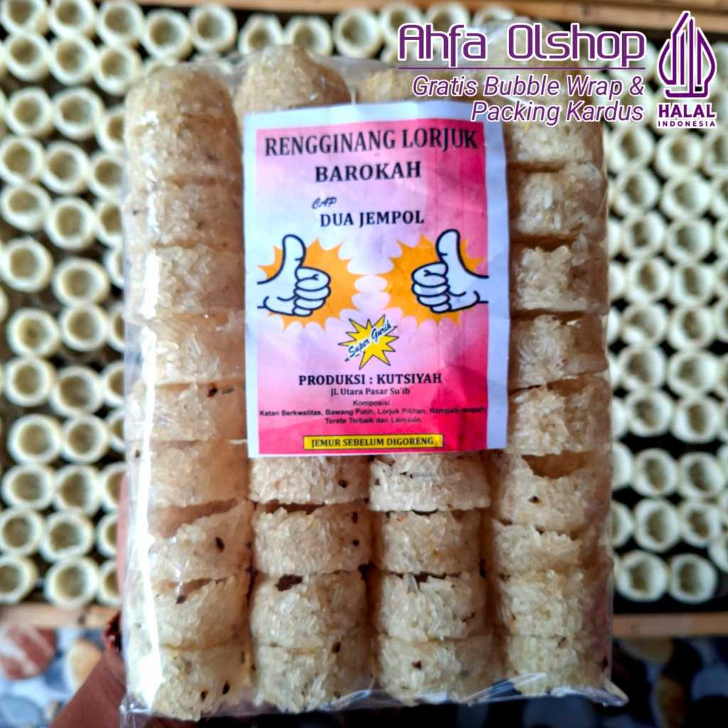 

Rengginang (mentah) Lorjuk Khas Madura isi 40 free bubble wrap