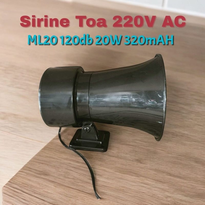 motor sirine alarm emergency toa ML20 220vac bunyi tanda bahaya bencana