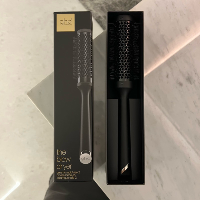 GHD Ceramic Radial Brush & Natural Bristle Radial Brush | ORIGINAL 100%