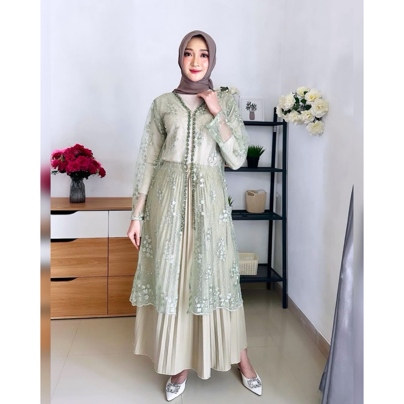 Sophia Outer Tule Mewah / Rompi untuk Kondangan / Baju Luaran Pesta by Akirabutik